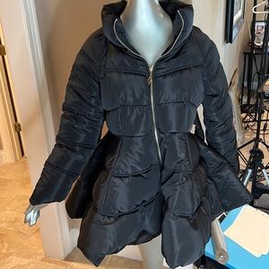 Black fashionable winter jacket